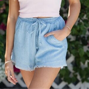 Show Me Your Mumu, Andi Shorts, Light Chambray